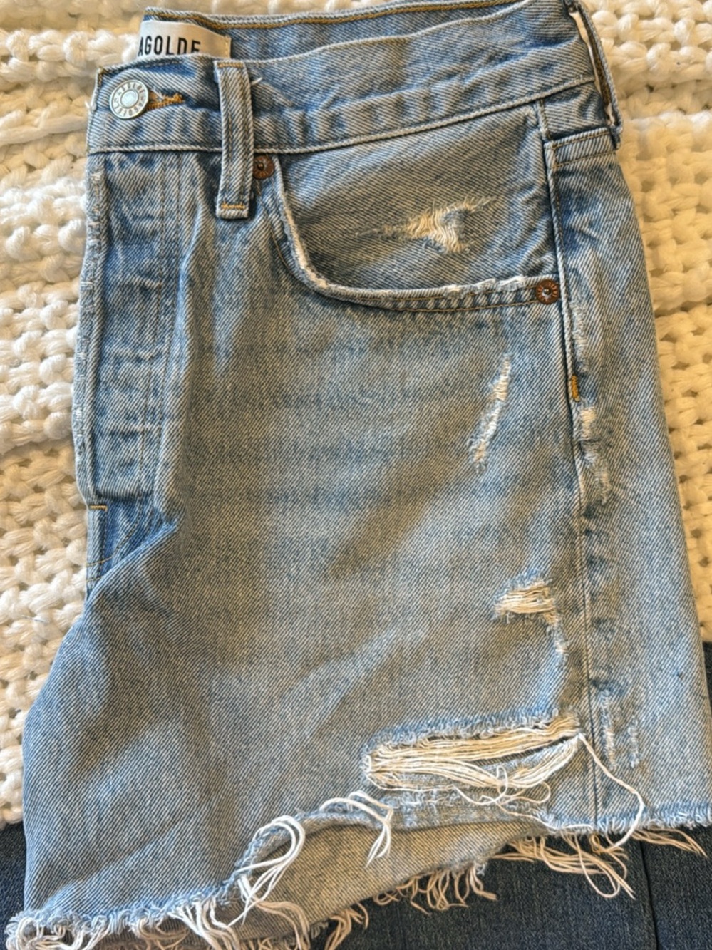 Agolde Parker Denim shorts - Picture 4 of 4